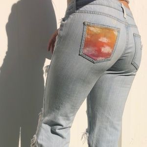 HAND PAINTED CARMAR JEANS